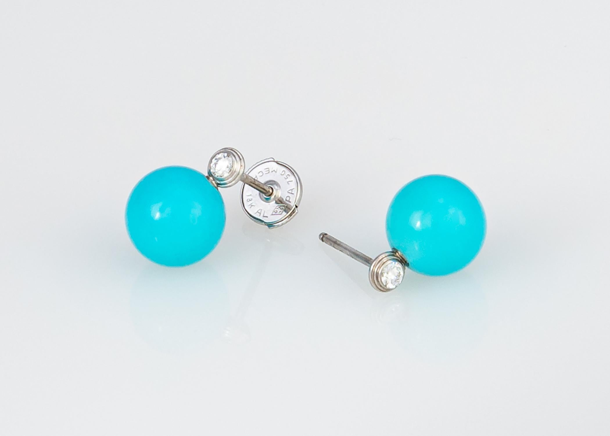 cartier turquoise earrings