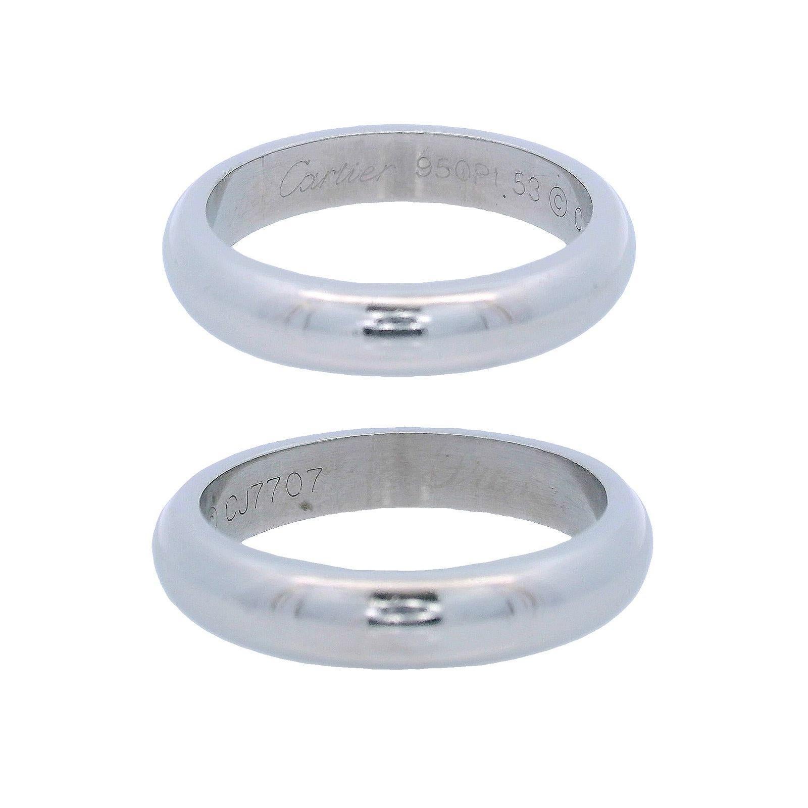 Cartier Platinum wedding Band 6.2 dwt im Zustand „Hervorragend“ im Angebot in Aventura, FL