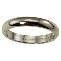 Cartier, bague de mariage en platine