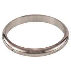Cartier Platinum Wedding Band, Size 52 (US size 6), 2 mm