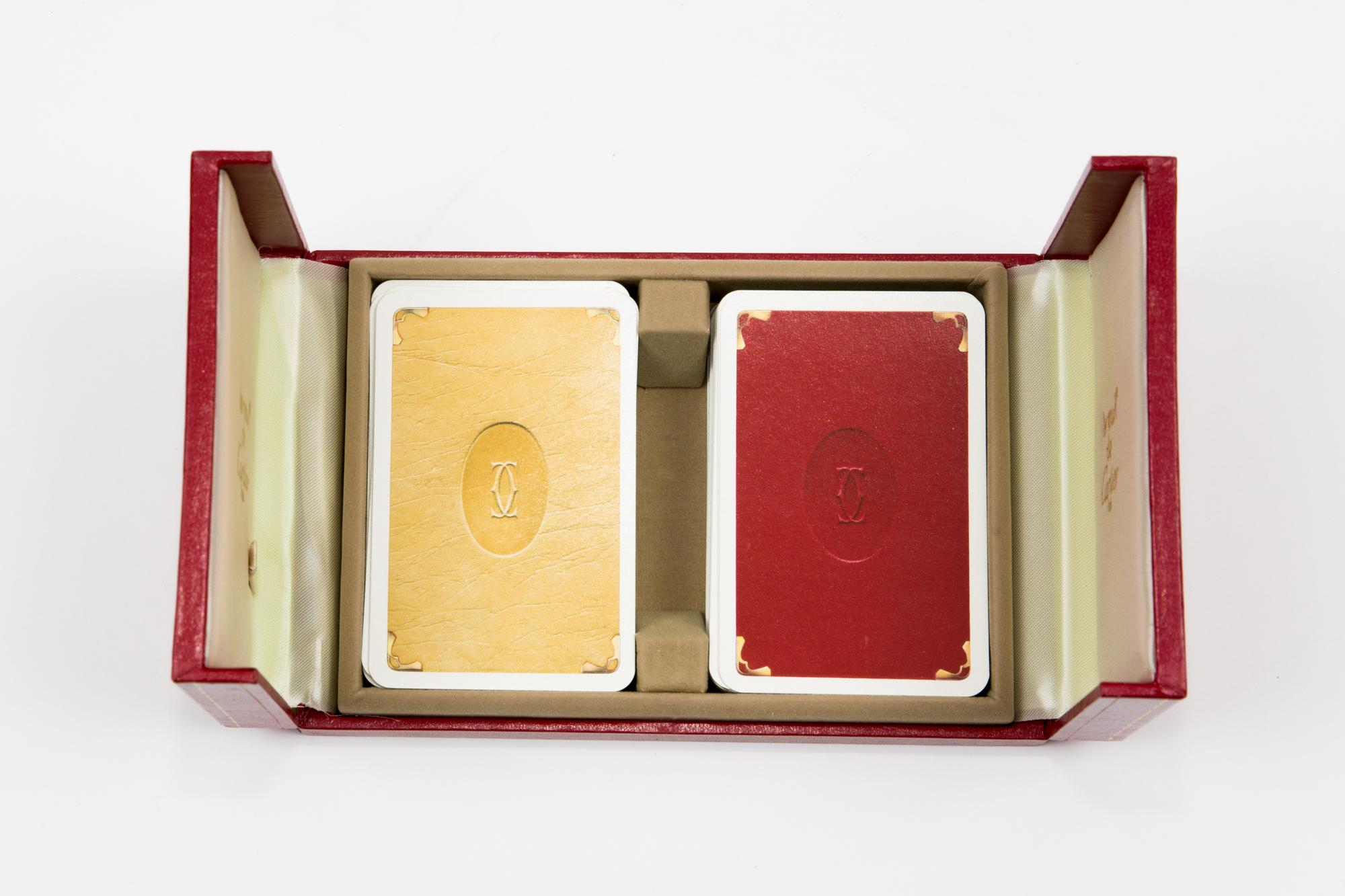 Boîte à cartes de jeu Cartier en vente 3