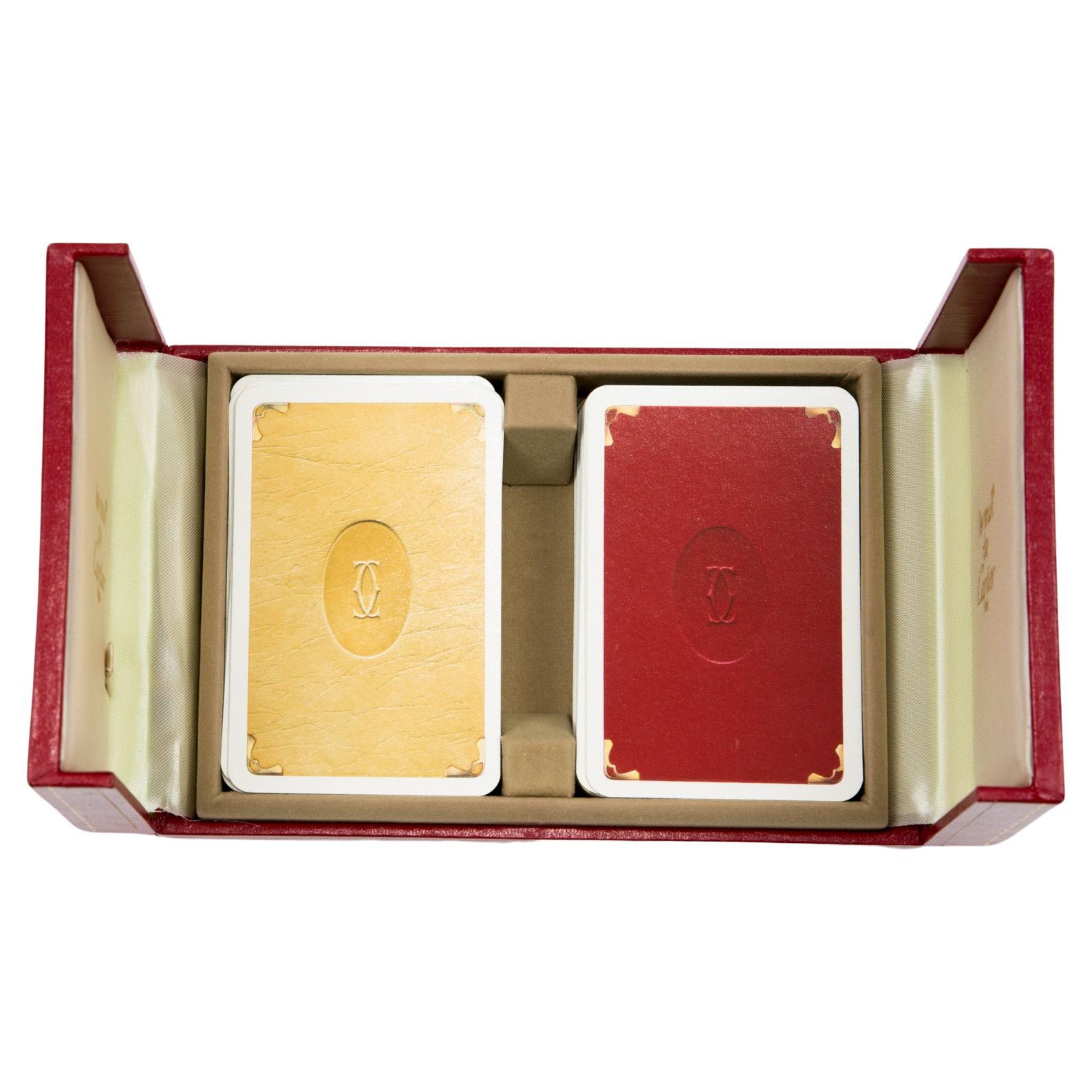 Cartier Playing Cards Box For Sale