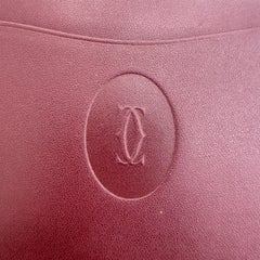 Cartier – Pochette / Porta documenti in pelle bordeaux, Paris Nuovo