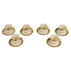 Cartier - Porcelain Tableware Coffee Set Maison Venitienne - 6 People