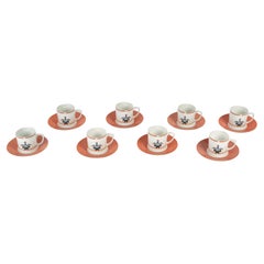 Cartier - Porcelain Tableware Coffee Set Maison Venitienne - 8 People