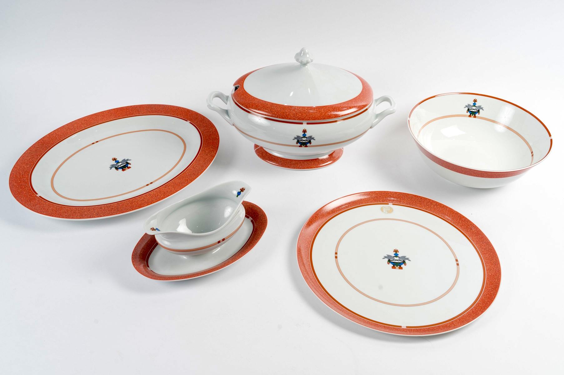 Cartier - Porcelain Tableware Maison Venitienne 65 Pieces New in Boxes For Sale 7