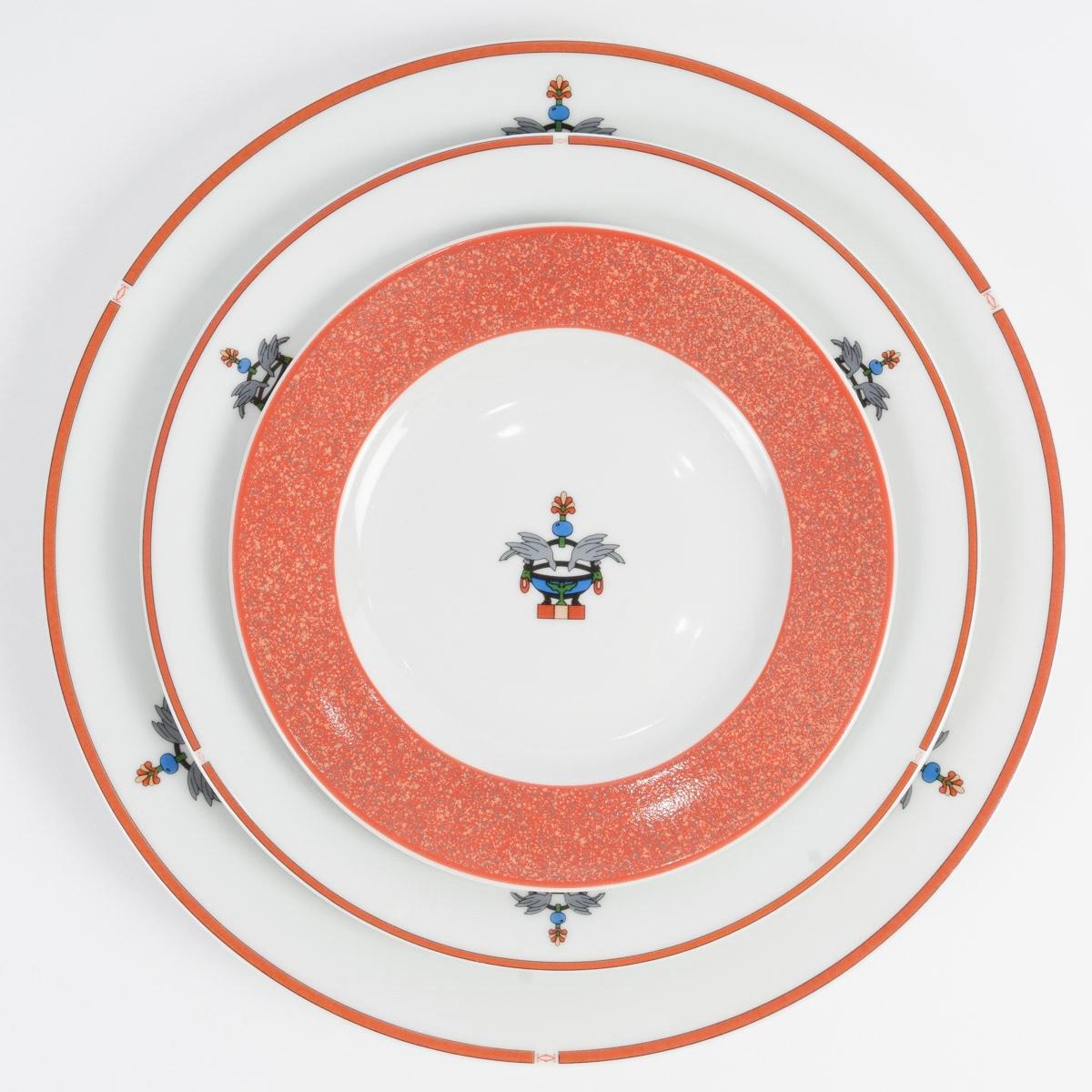 Cartier - Porcelain Tableware Maison Venitienne 65 Pieces New in Boxes For Sale 1