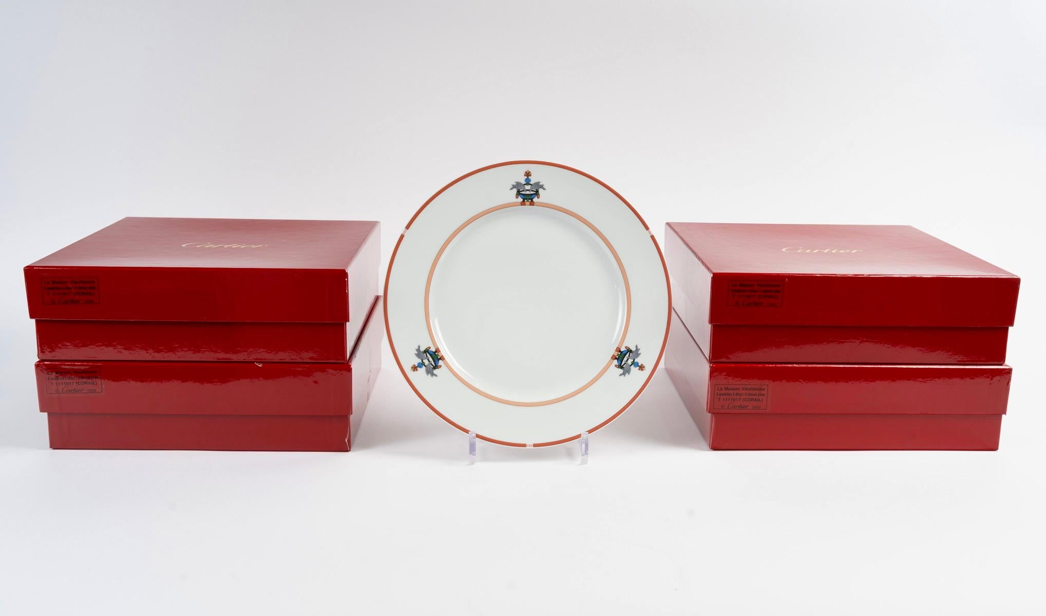 Cartier - Porcelain Tableware Maison Venitienne 65 Pieces New in Boxes For Sale 3