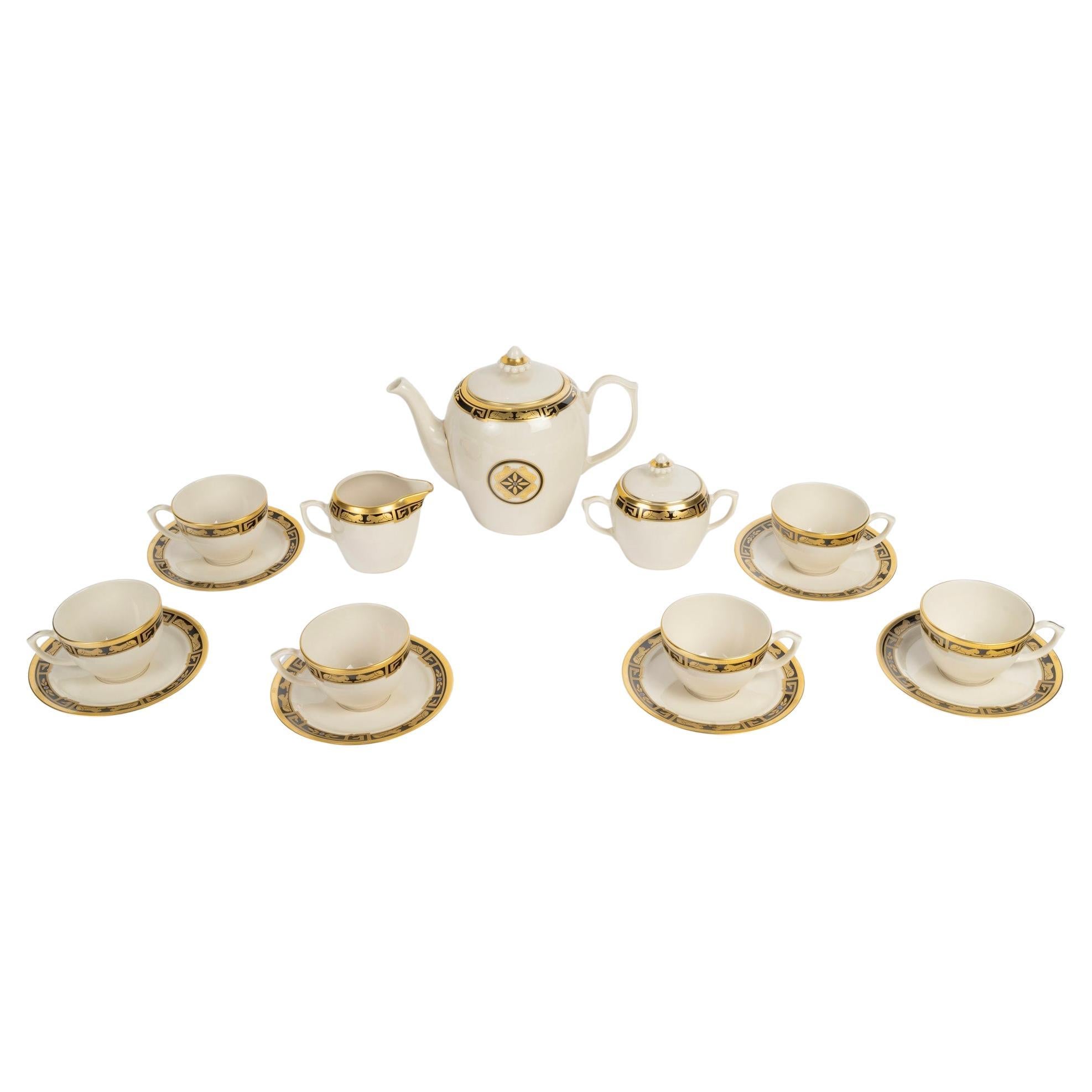Cartier - Porcelain Tableware Tea Set Maison Art Deco - 6 People