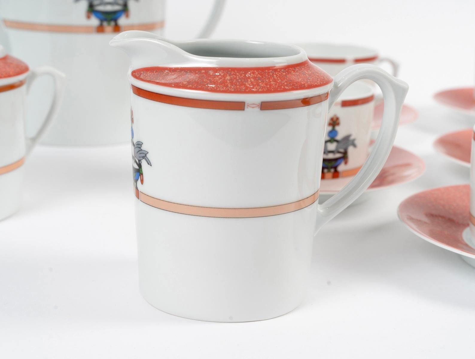 Cartier - Porcelain Tableware Tea Set Maison Venitienne - 12 People For Sale 2