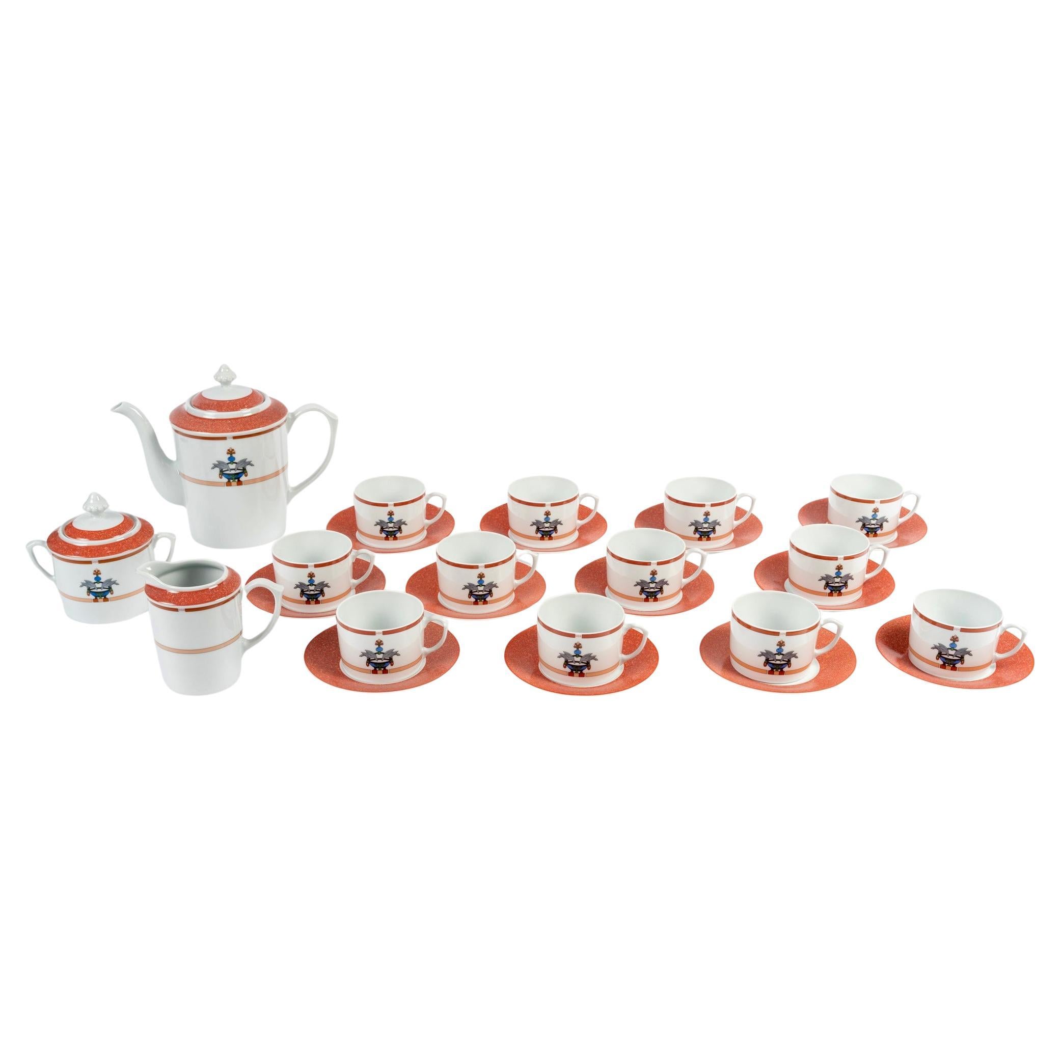 Cartier - Porcelain Tableware Tea Set Maison Venitienne - 12 People