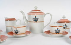 Cartier - Service à thé en porcelaine Maison Venitienne -8 personnes