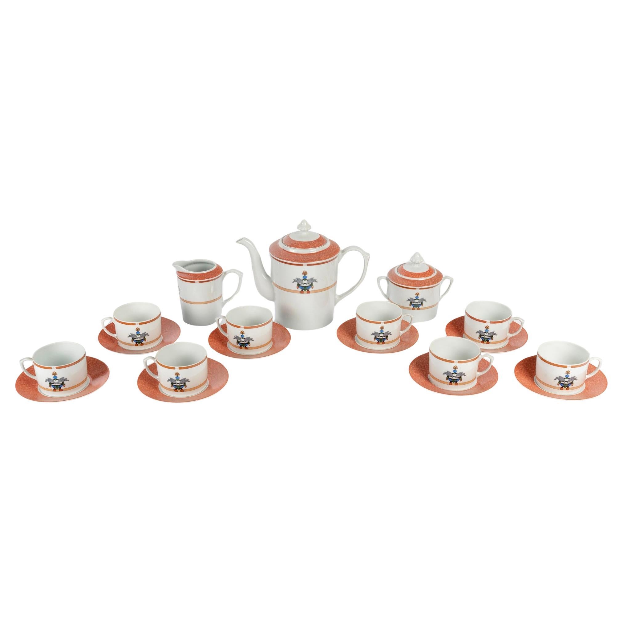 Cartier - Porcelain Tableware Tea Set Maison Venitienne -8 People