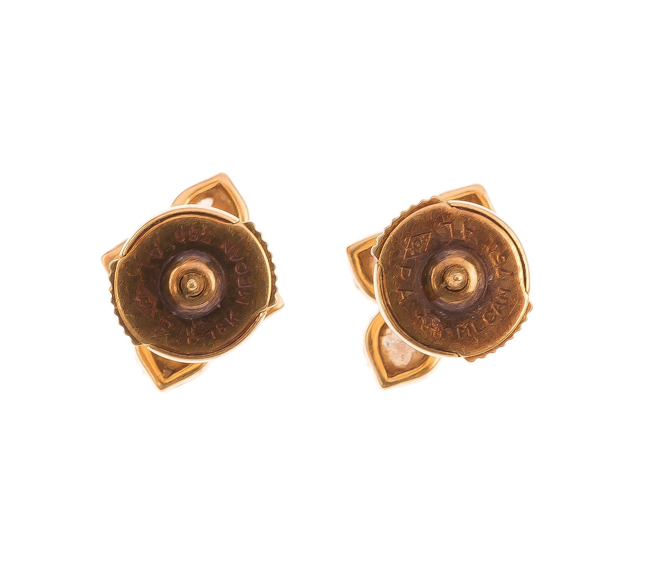 Round Cut CARTIER Pre-Owned 0.58ct Diamond Stud Earrings