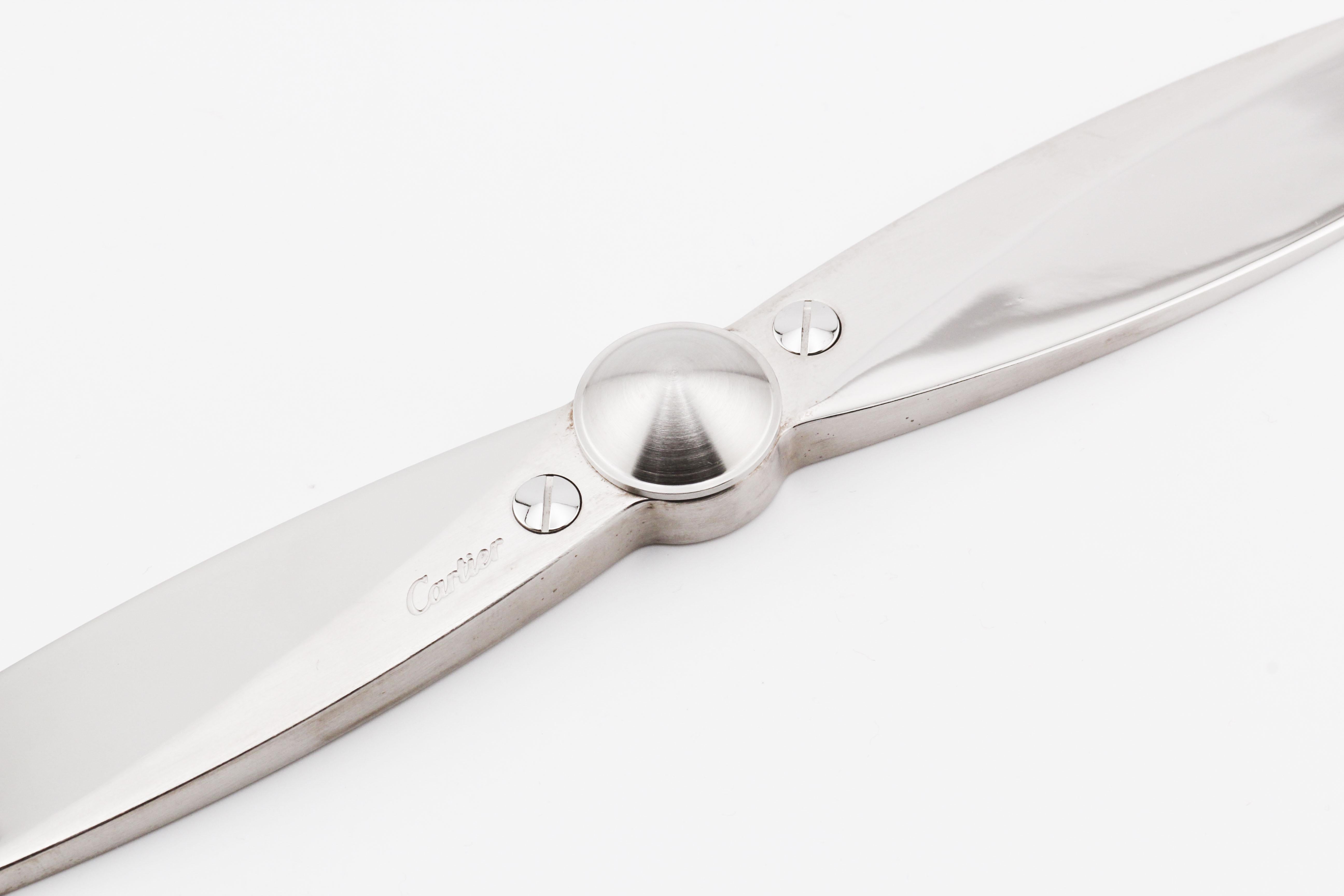 Cartier Propeller Letter Opener w/Box For Sale 1