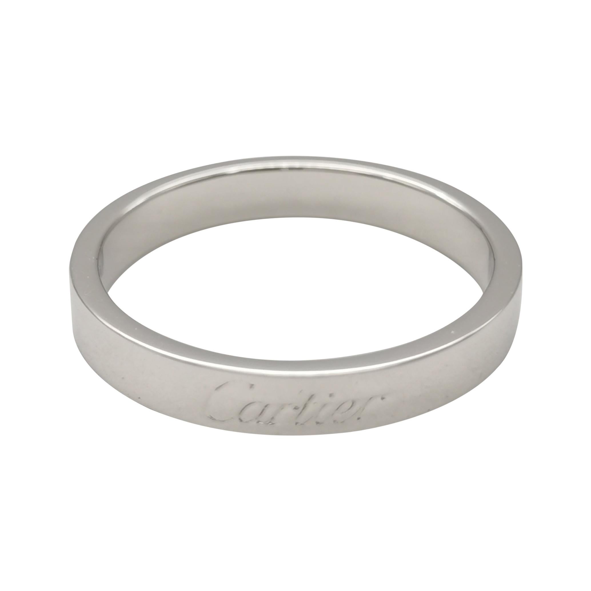 Cartier PT950 Wedding Band Ring