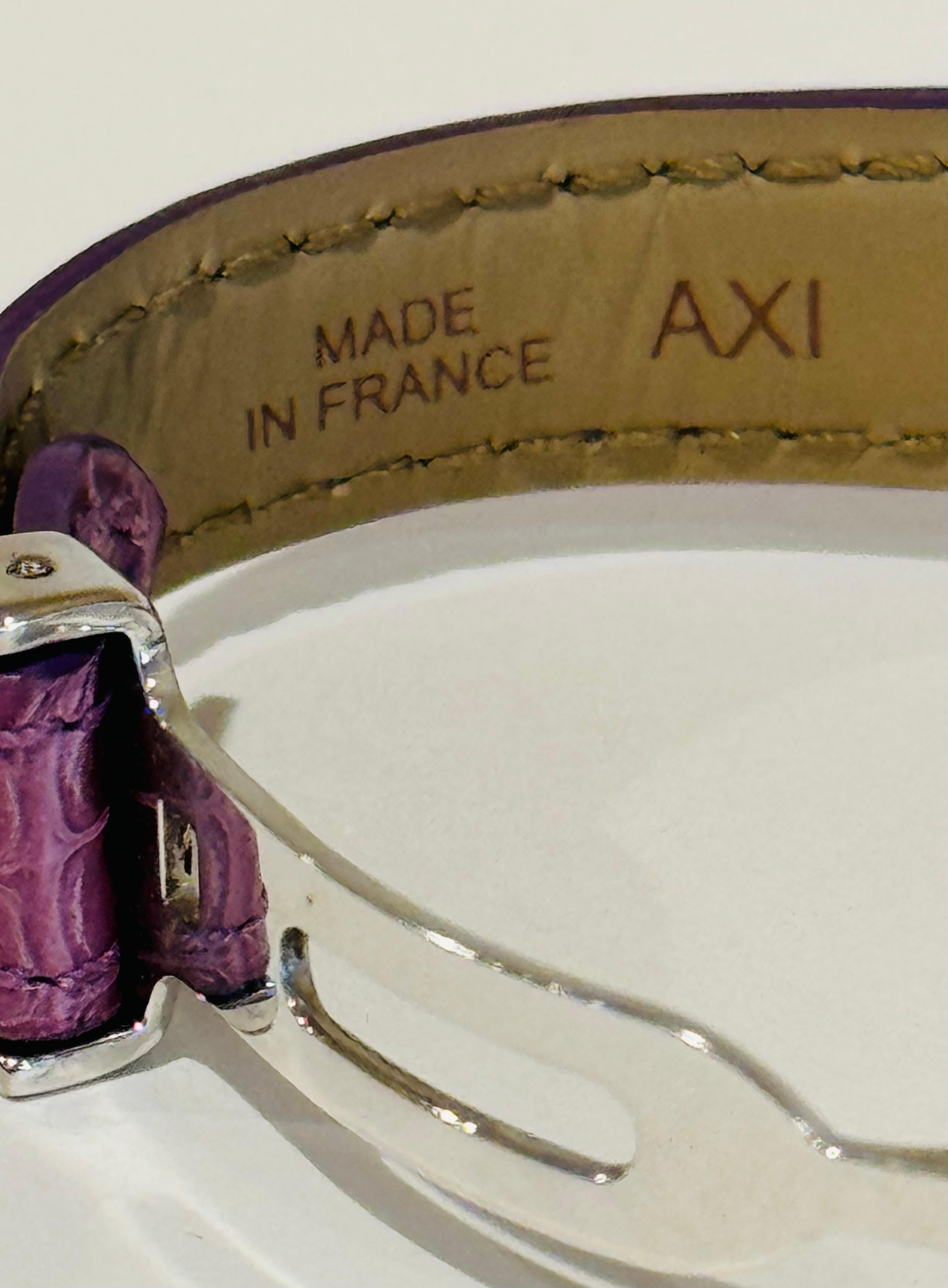 Cartier Tank Américaine 18 Ct Women's Watch, Purple Strap 4