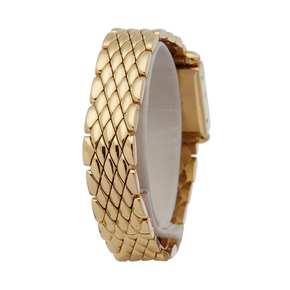 Women's Cartier Quadrant Diamond 18k Yellow Gold Ladies Wristwatch