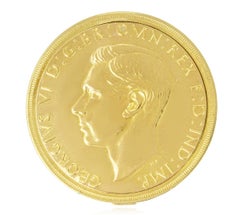 Cartier Rare King George VI Gold Five Pound Coin Watch C1937