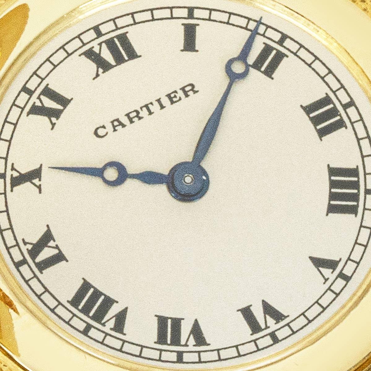 Men's Cartier Rare King George VI Gold Five Pound Coin Watch C1937 For Sale