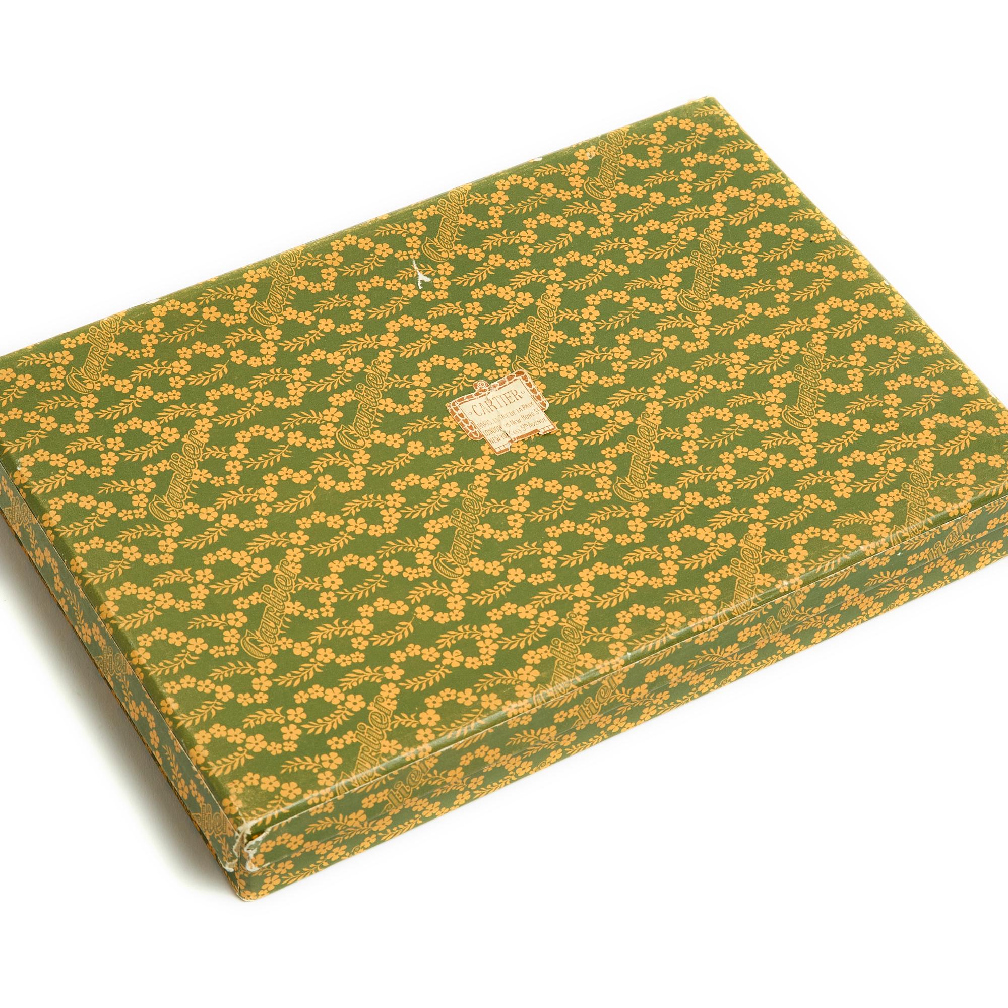 Cartier Rare Pochette  du Soir Soie 1920 Rare Silk Persian Evening Clutch in box For Sale 8