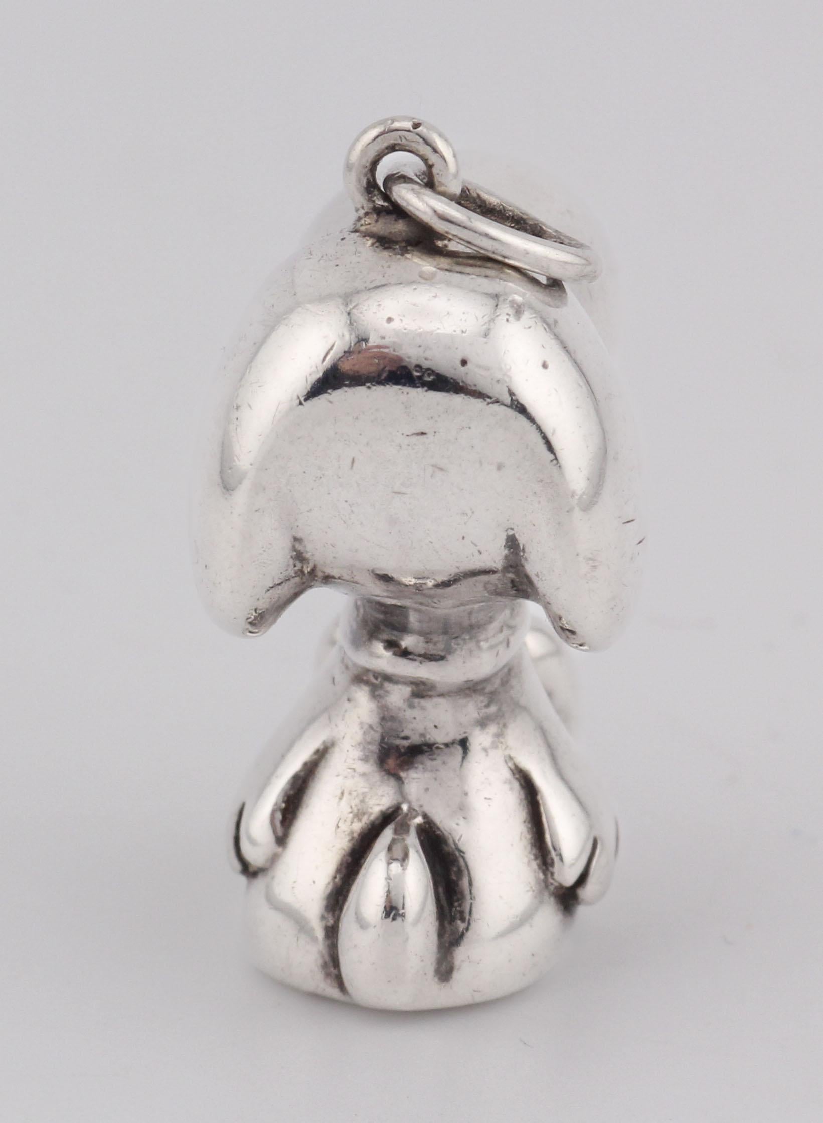 Cartier Raro ciondolo in argento Sterling United Feature Snoopy 1958 1966 in vendita 1