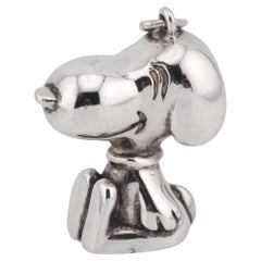 Cartier Raro ciondolo in argento Sterling United Feature Snoopy 1958 1966