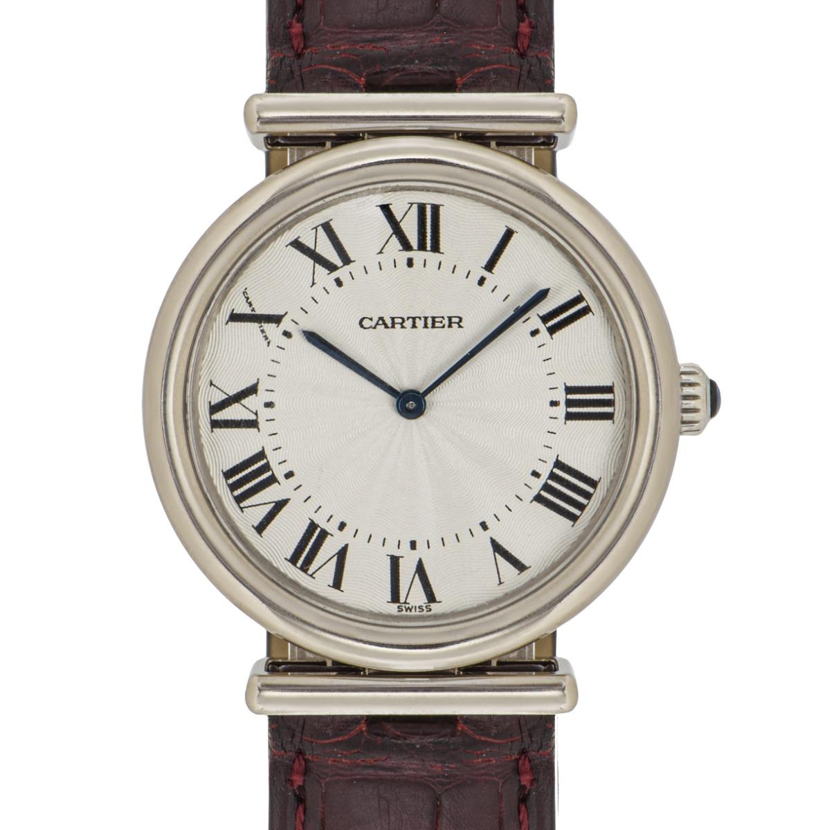 Women's Cartier Rare Vendome Drivers White Gold Watch For Sale