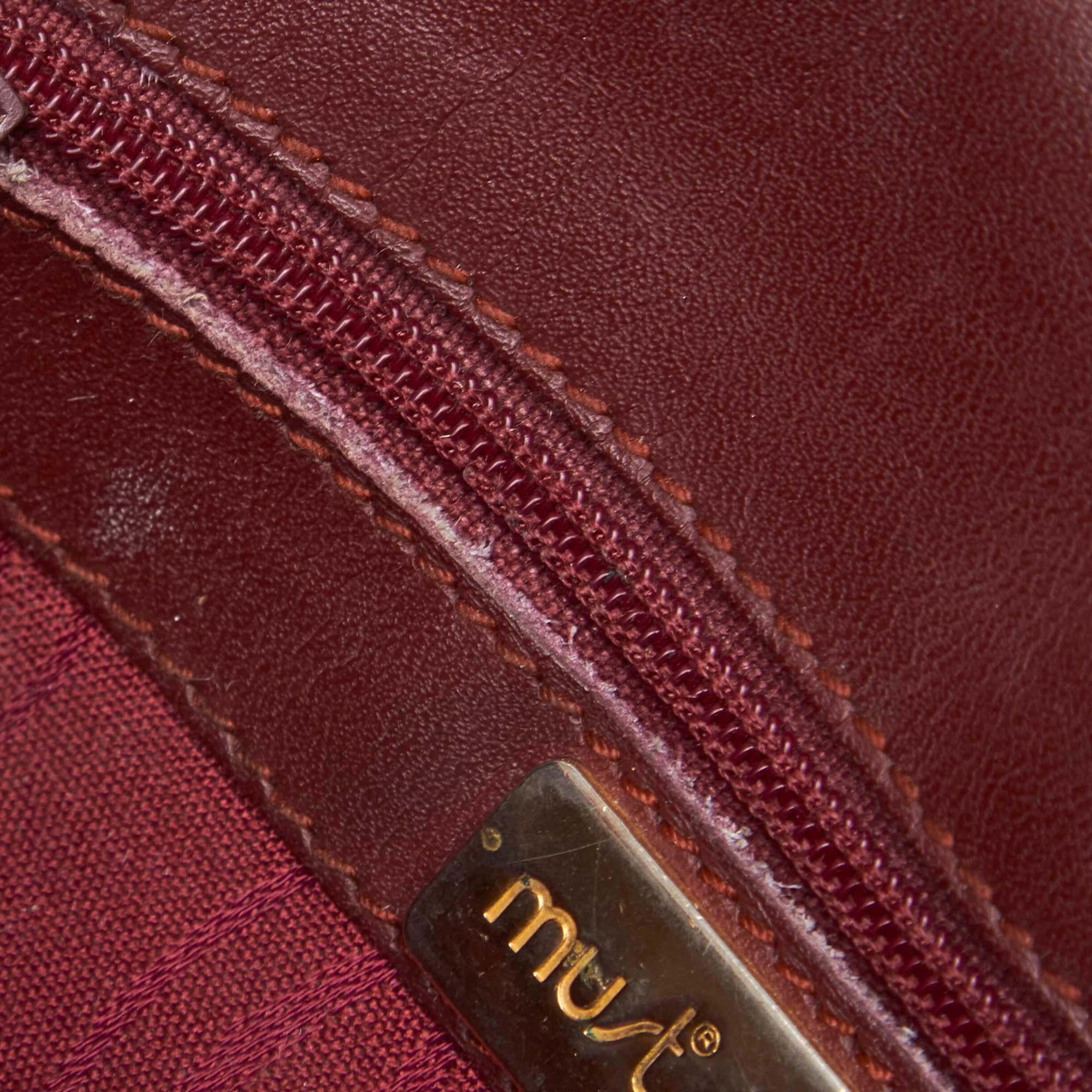 Cartier Red Bordeaux Leather Must de Cartier Crossbody France 6