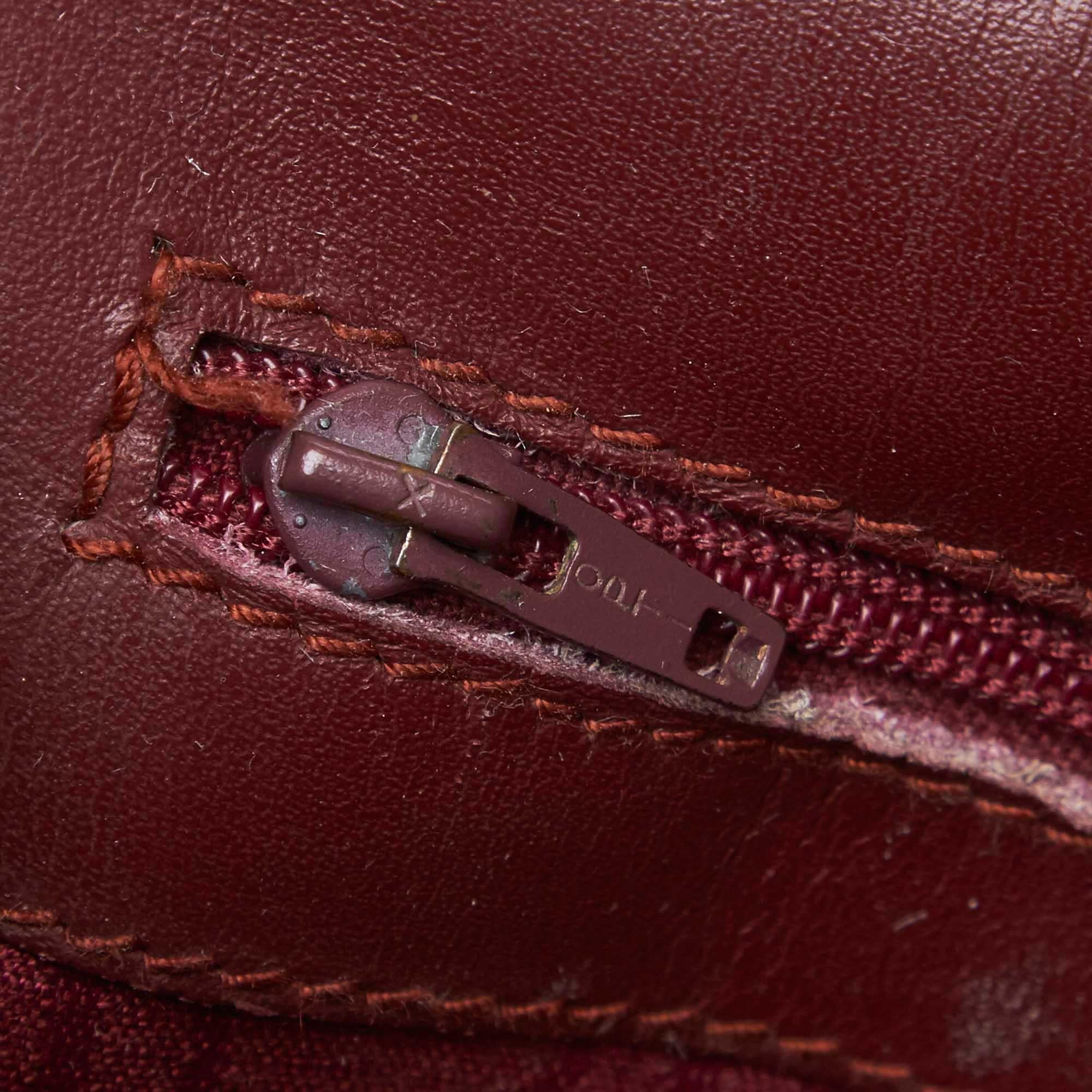 Cartier Red Bordeaux Leather Must de Cartier Crossbody France 7