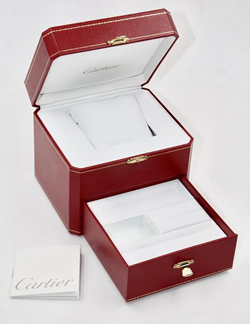 This is a Beautiful & Sophisticated Authentic Cartier Storage Box COWA 0045 for Watches & Jewelry

With its bright red color and golden details, this glamorous box will look fantastic in the light table of your bedroom

