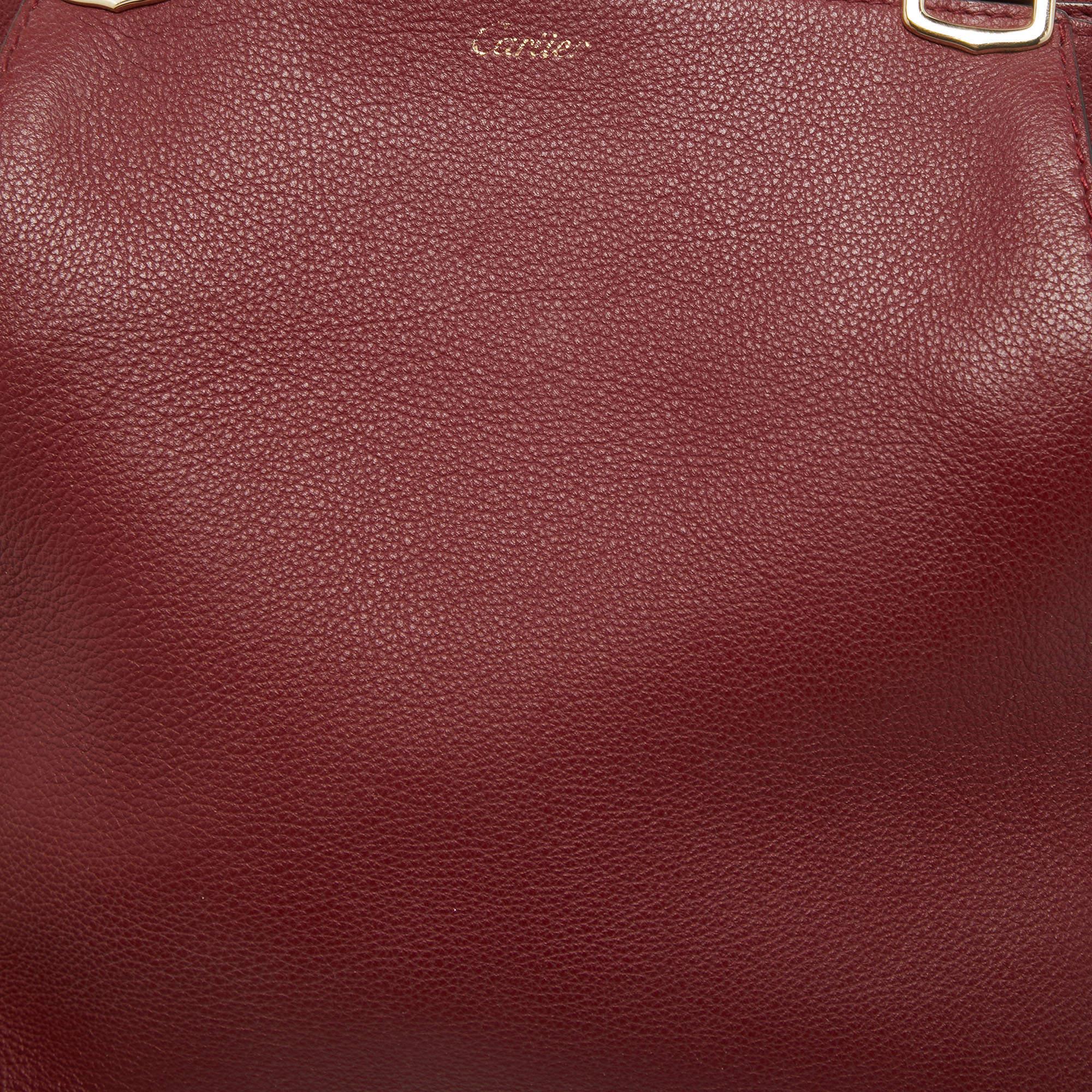 Cartier Red Leather C de Cartier Bag 9