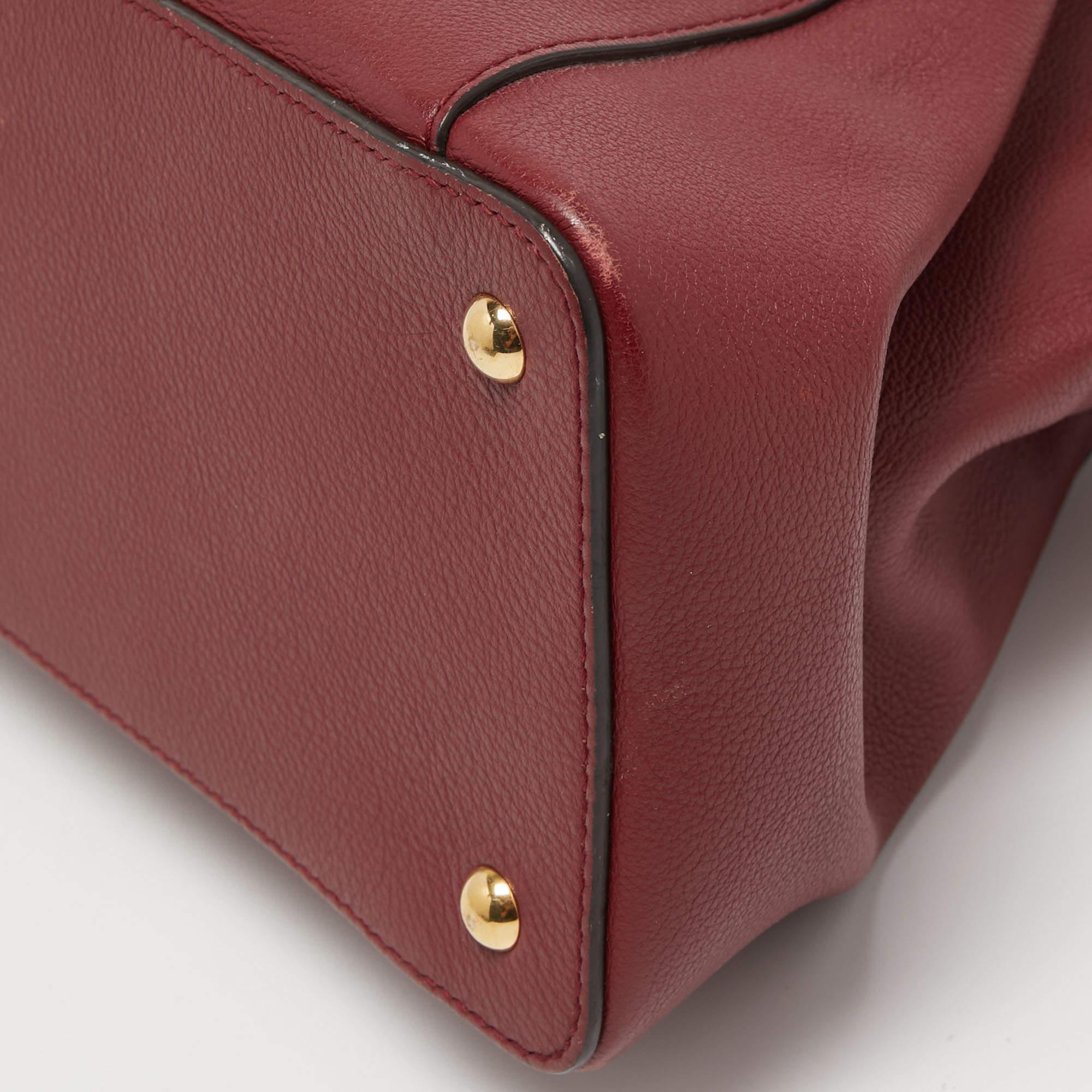 Cartier Red Leather C de Cartier Bag 10