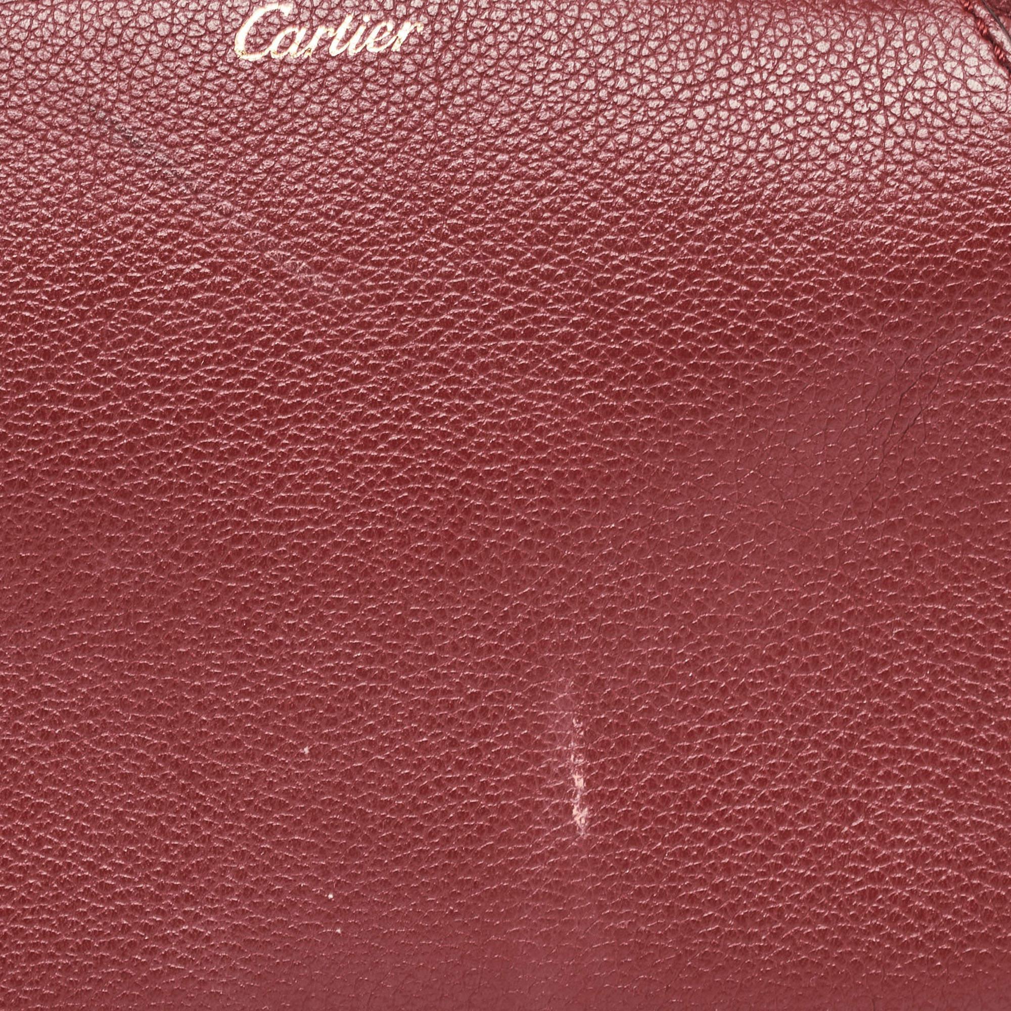 Cartier Red Leather C De Cartier Clutch 1