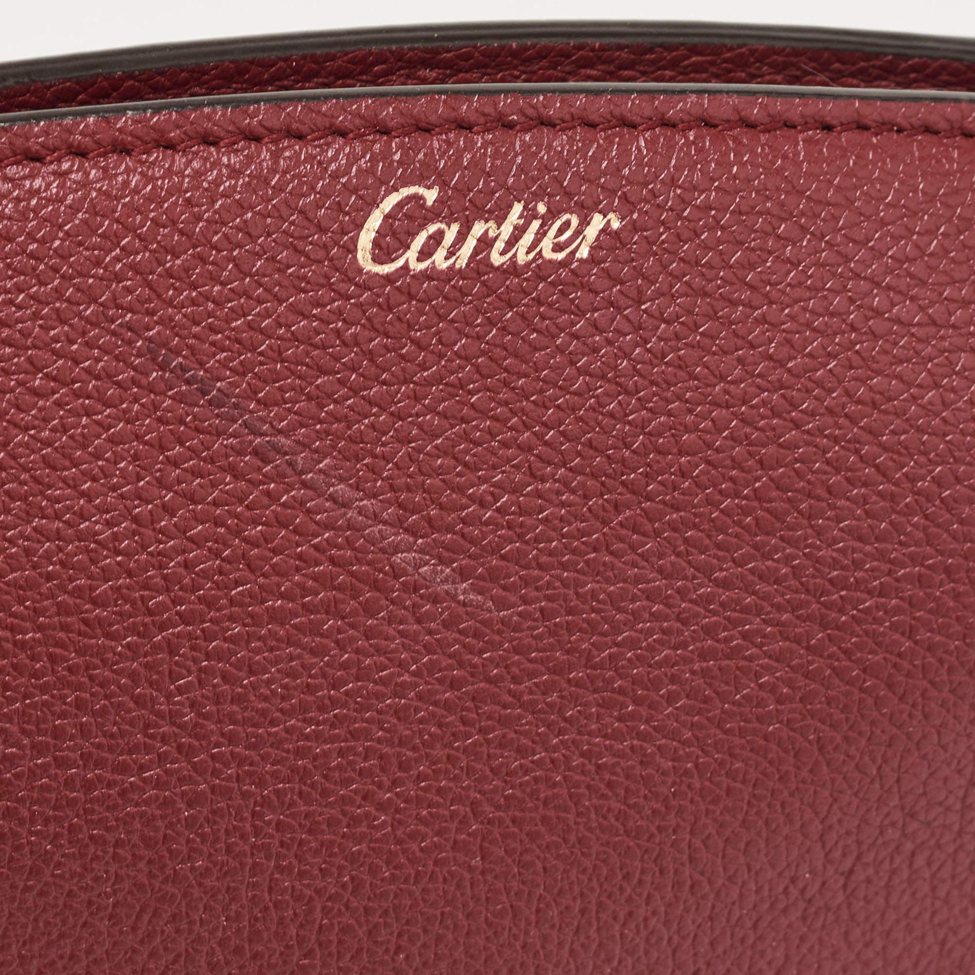 Cartier Red Leather C De Cartier Clutch 2