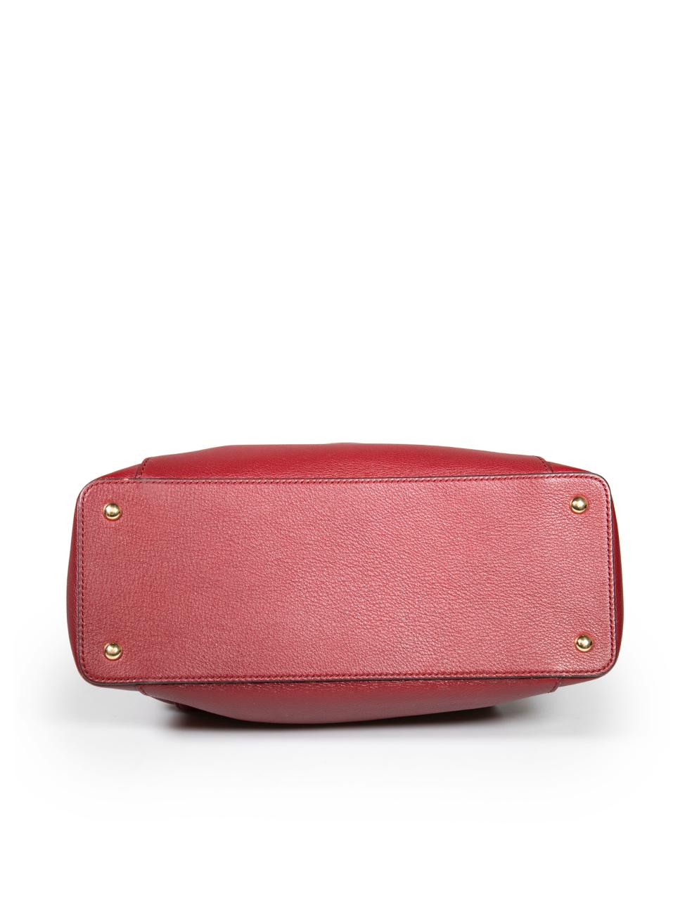 Women's Cartier Red Leather C de Cartier Handbag For Sale