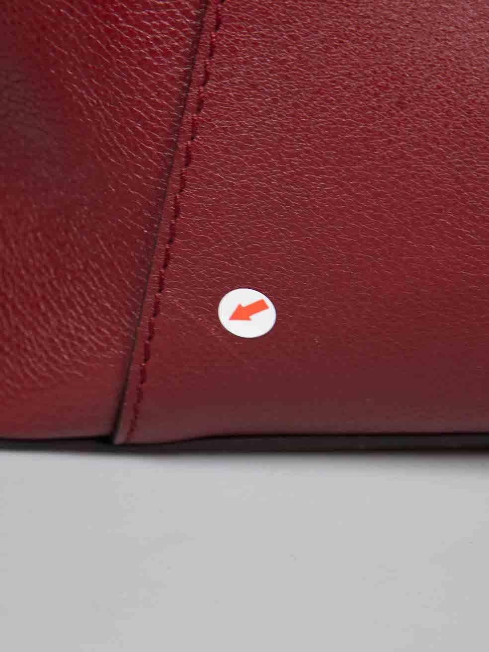 Cartier C de Cartier Handtasche aus rotem Leder im Angebot 2