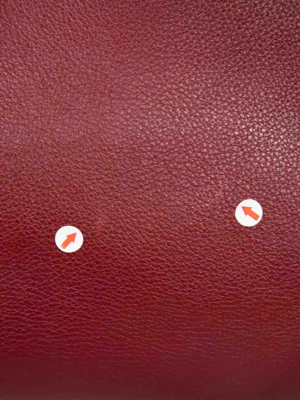 Cartier C de Cartier Handtasche aus rotem Leder im Angebot 3