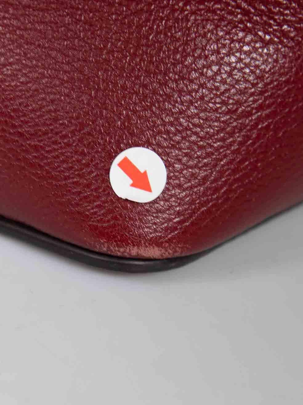 Cartier C de Cartier Handtasche aus rotem Leder im Angebot 4