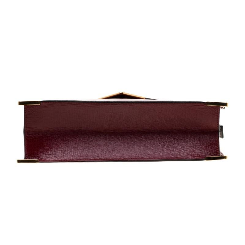 Cartier Red Leather Envelope Shoulder Bag 3