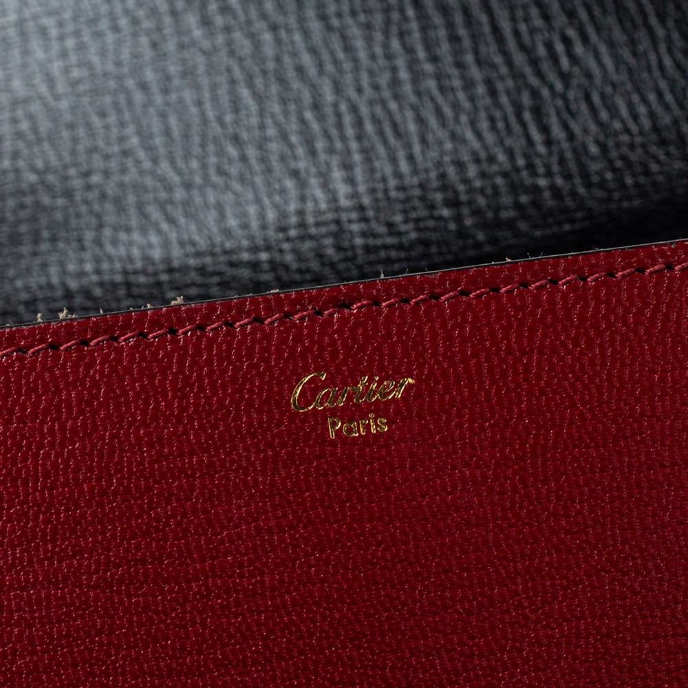 Cartier Red Leather Envelope Shoulder Bag 4