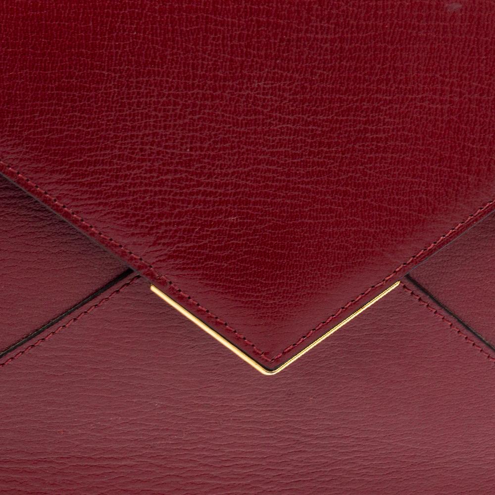 Women's Cartier Red Leather Envelope Shoulder Bag