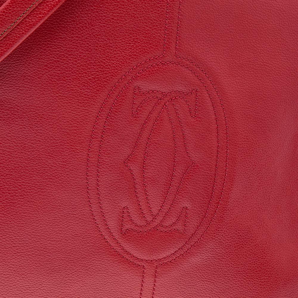 Cartier Red Leather Marcello de Cartier Satchel 2