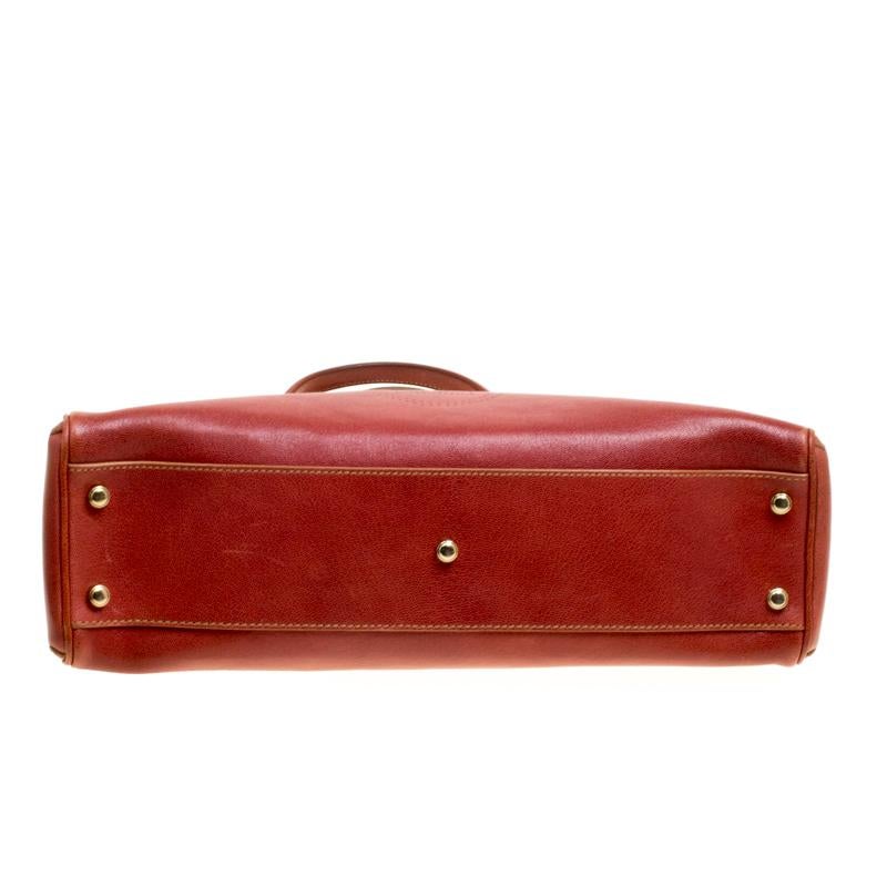 Cartier Red Leather Marcello de Cartier Tote 1
