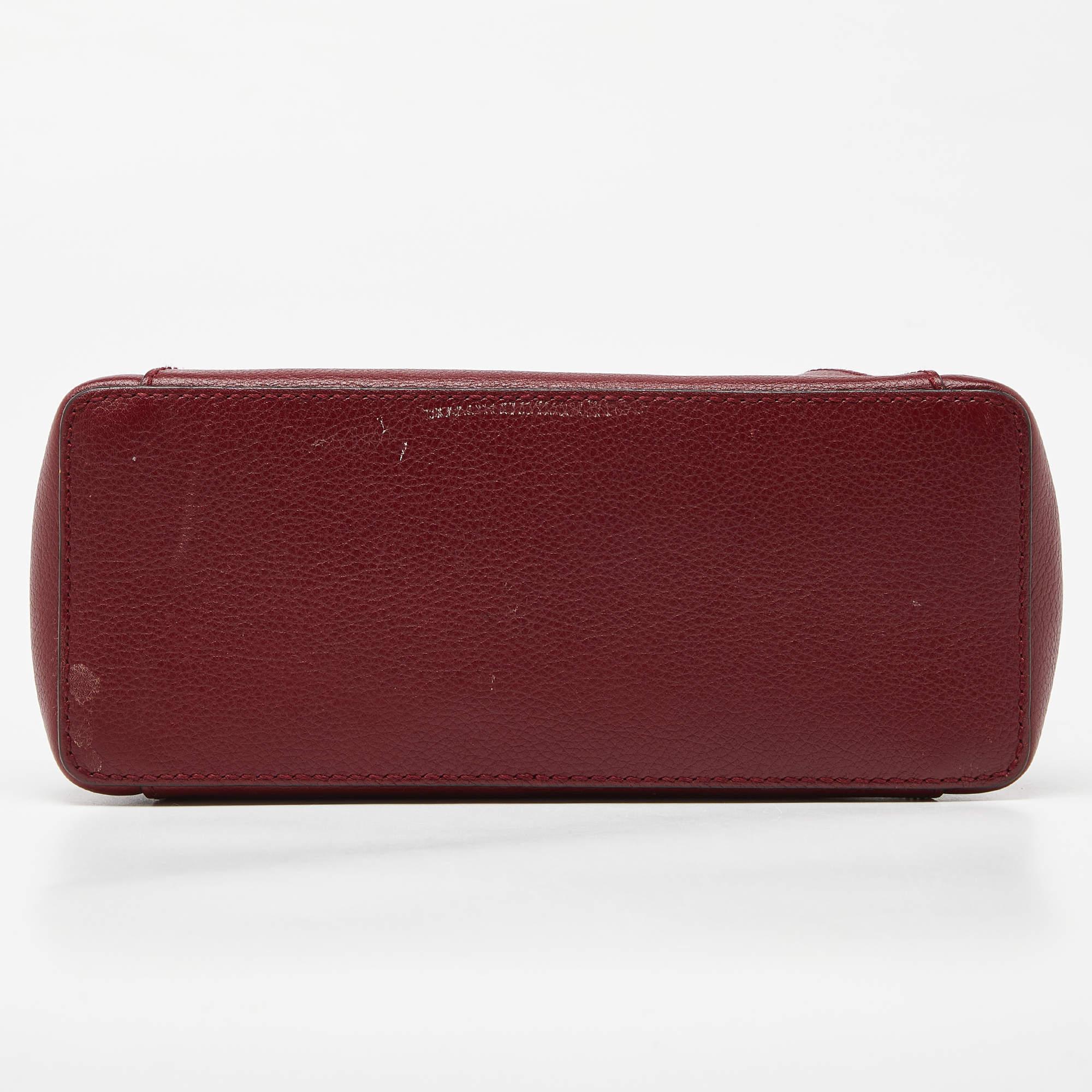 Cartier Red Leather Mini C de Cartier Satchel 5