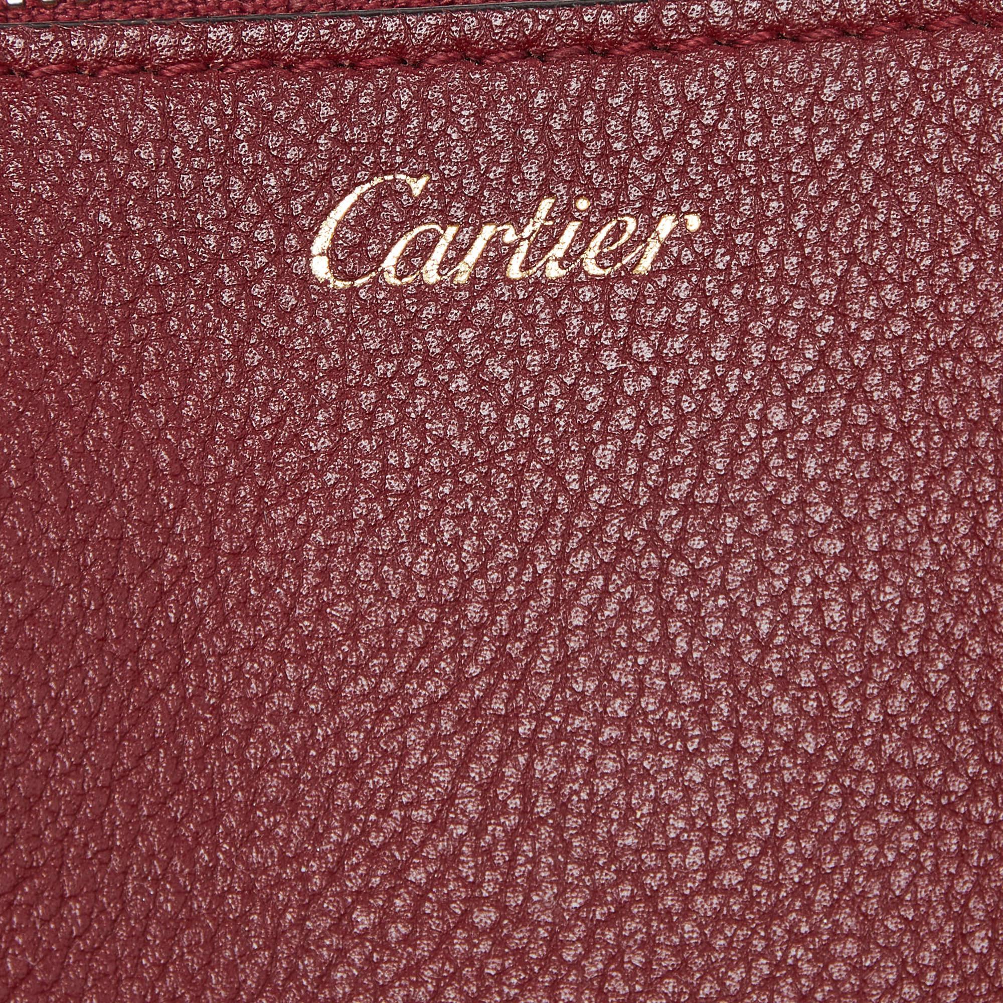 Cartier Red Leather Mini C de Cartier Satchel In Good Condition In Dubai, Al Qouz 2