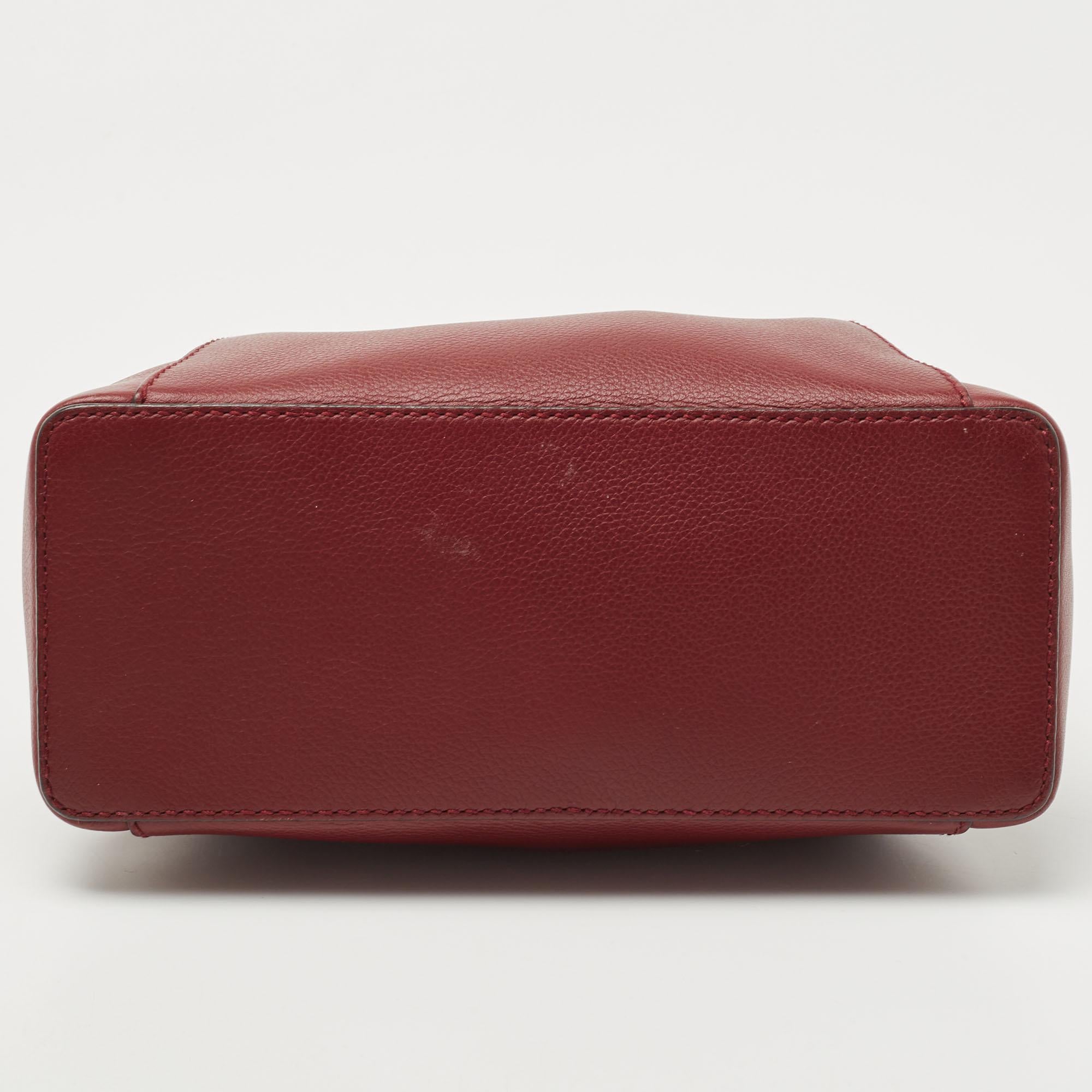 Cartier Red Leather Mini C de Cartier Satchel 2