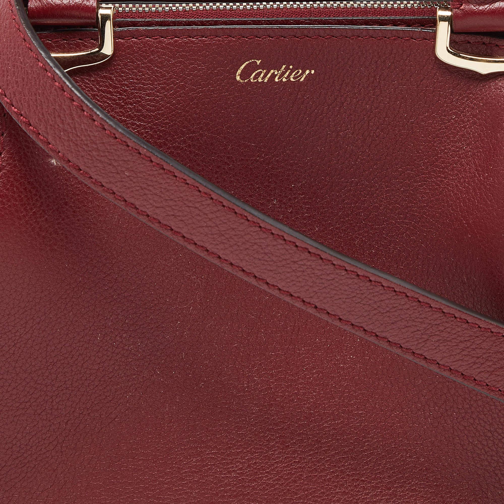 Cartier Red Leather Mini C de Cartier Satchel 3