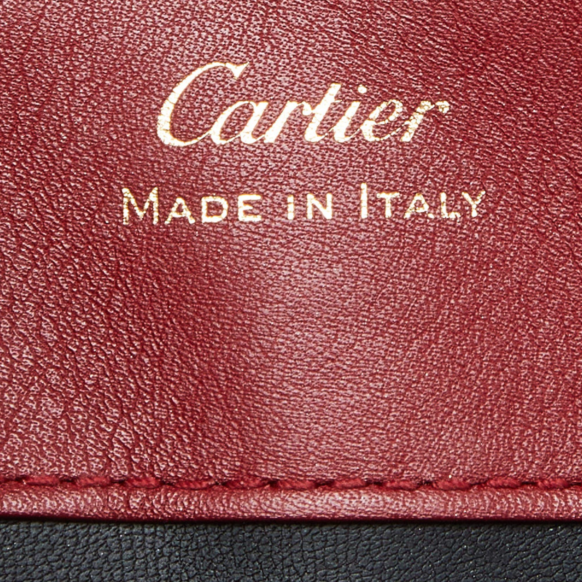 Cartier Red Leather Mini Guirlande De Cartier Top Handle Bag 3