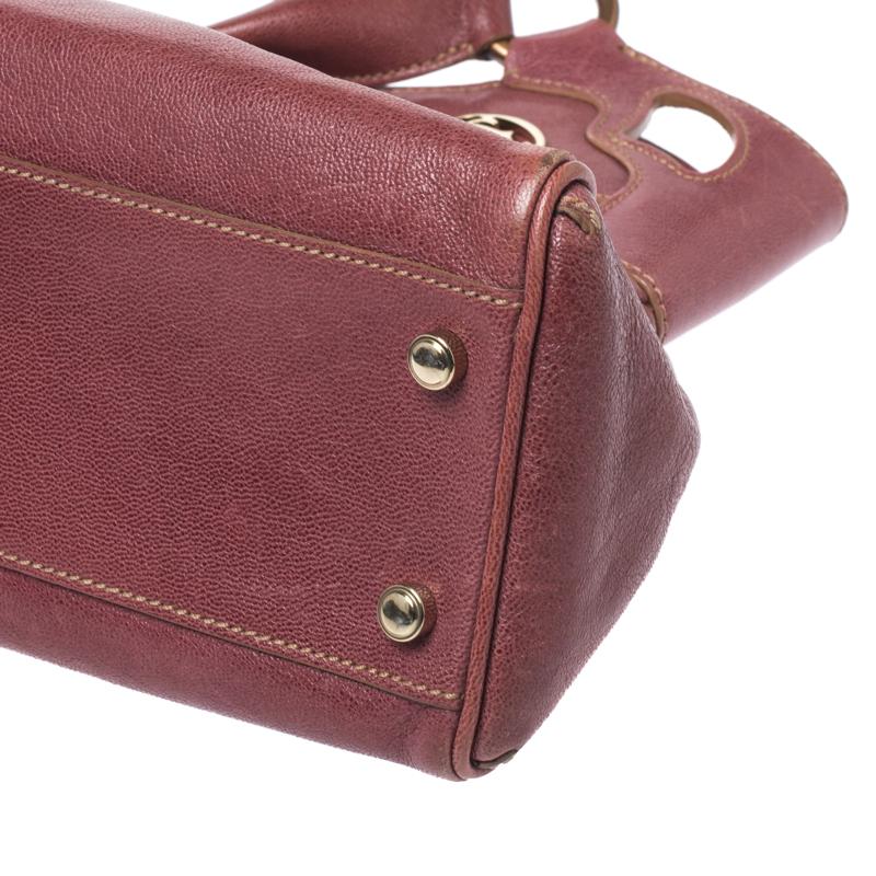 Brown Cartier Red Leather Small Marcello De Cartier Bag